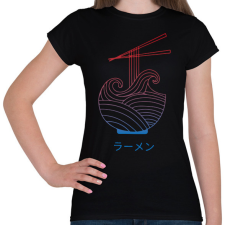 PRINTFASHION Ramen tenger - Női póló - Fekete női póló