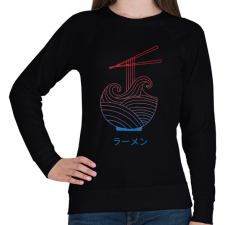 PRINTFASHION Ramen tenger - Női pulóver - Fekete női pulóver, kardigán