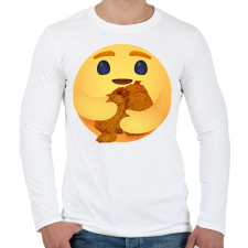 PRINTFASHION Rántott hús - Férfi hosszú ujjú póló - Fehér férfi póló