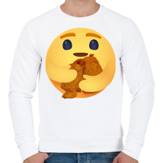 PRINTFASHION Rántott hús - Férfi pulóver - Fehér