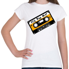 PRINTFASHION Rap Mix 80's retro zenék - Női póló - Fehér női póló