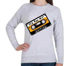 PRINTFASHION Rap Mix 80's retro zenék - Női pulóver - Sport szürke