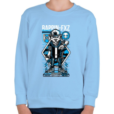 PRINTFASHION Rappin - Gyerek pulóver - Világoskék