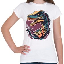 PRINTFASHION raptor - Női póló - Fehér női póló