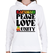 PRINTFASHION Rastafari - Női kapucnis pulóver - Fehér női pulóver, kardigán