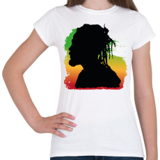 PRINTFASHION Rastafari - Női póló - Fehér