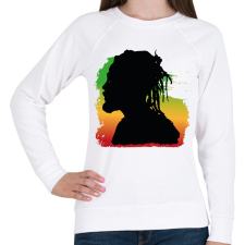PRINTFASHION Rastafari - Női pulóver - Fehér női pulóver, kardigán