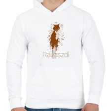 PRINTFASHION ravaszdi - Férfi kapucnis pulóver - Fehér férfi pulóver, kardigán