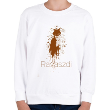 PRINTFASHION ravaszdi - Gyerek pulóver - Fehér gyerek pulóver, kardigán