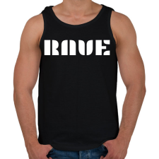 PRINTFASHION RAVE - Férfi atléta - Fekete atléta, trikó