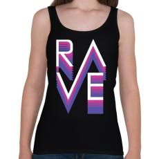 PRINTFASHION Rave - Női atléta - Fekete