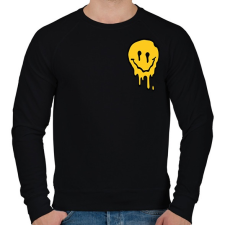 PRINTFASHION Rave Smile - Férfi pulóver - Fekete férfi pulóver, kardigán