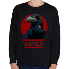 PRINTFASHION Raven - Gyerek pulóver - Fekete gyerek pulóver, kardigán