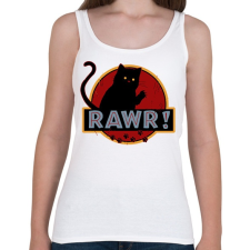 PRINTFASHION Rawr - Női atléta - Fehér női trikó