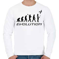 PRINTFASHION RC-Evolúció fekete - Férfi pulóver - Fehér