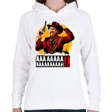 PRINTFASHION Read Dead Redemption - Női kapucnis pulóver - Fehér női pulóver, kardigán