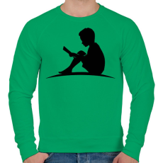 PRINTFASHION reading - Férfi pulóver - Zöld
