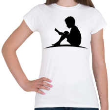 PRINTFASHION reading - Női póló - Fehér női póló