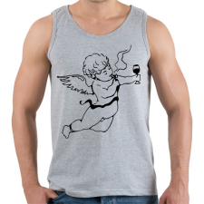 PRINTFASHION Real Cupido - Férfi atléta - Sport szürke atléta, trikó