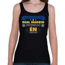 PRINTFASHION Real Madrid szurkoló - Női atléta - Fekete