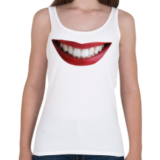 PRINTFASHION Real smile - Női atléta - Fehér