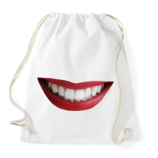 PRINTFASHION Real smile - Sportzsák, Tornazsák - Fehér tornazsák