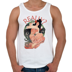 PRINTFASHION Really? -Alfons Mucha - Férfi atléta - Fehér