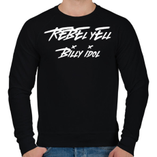 PRINTFASHION REBEL YELL 2 - Férfi pulóver - Fekete