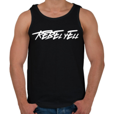 PRINTFASHION REBEL YELL - Férfi atléta - Fekete