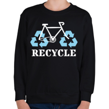 PRINTFASHION Recycle - Gyerek pulóver - Fekete gyerek pulóver, kardigán