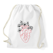 PRINTFASHION red&black 1 - Sportzsák, Tornazsák - Fehér tornazsák