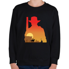 PRINTFASHION Red dead redemption - Gyerek pulóver - Fekete gyerek pulóver, kardigán