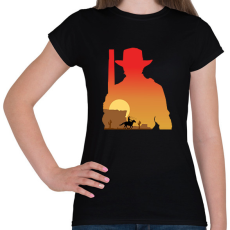 PRINTFASHION Red dead redemption - Női póló - Fekete