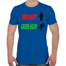PRINTFASHION Red light - Green light - Férfi póló - Királykék férfi póló