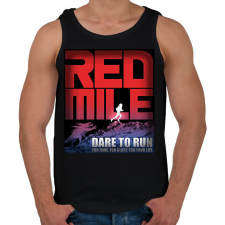 PRINTFASHION Red Mile - Férfi atléta - Fekete atléta, trikó