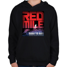 PRINTFASHION Red Mile - Gyerek kapucnis pulóver - Fekete gyerek pulóver, kardigán