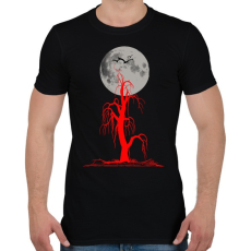 PRINTFASHION red tree and moon - Férfi póló - Fekete