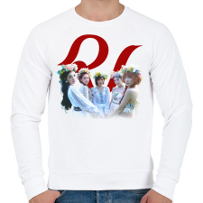 PRINTFASHION Red Velvet - Férfi pulóver - Fehér férfi pulóver, kardigán