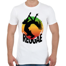 PRINTFASHION Reggae gitáros - Férfi póló - Fehér férfi póló