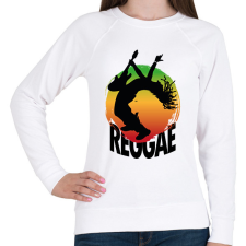 PRINTFASHION Reggae gitáros - Női pulóver - Fehér női pulóver, kardigán