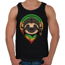 PRINTFASHION Reggae lajhár - Férfi atléta - Fekete atléta, trikó