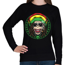 PRINTFASHION Reggae majom - Női pulóver - Fekete női pulóver, kardigán