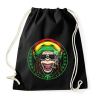 PRINTFASHION Reggae majom - Sportzsák, Tornazsák - Fekete