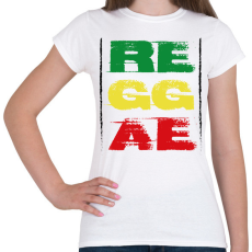PRINTFASHION Reggae music - Női póló - Fehér