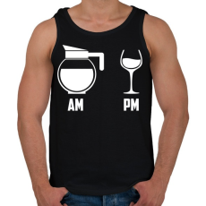 PRINTFASHION Reggel - Este Fekete - Férfi atléta - Fekete