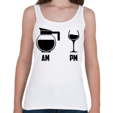 PRINTFASHION Reggel - Este fekete - Női atléta - Fehér női trikó