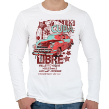 PRINTFASHION régi kocsi - Férfi hosszú ujjú póló - Fehér férfi póló