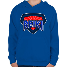 PRINTFASHION REIKI - Gyerek kapucnis pulóver - Királykék