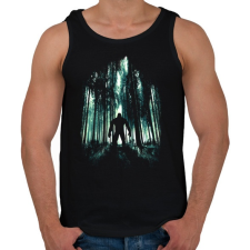 PRINTFASHION Rejtélyes alak - Férfi atléta - Fekete atléta, trikó