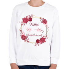 PRINTFASHION Réka - Gyerek pulóver - Fehér gyerek pulóver, kardigán